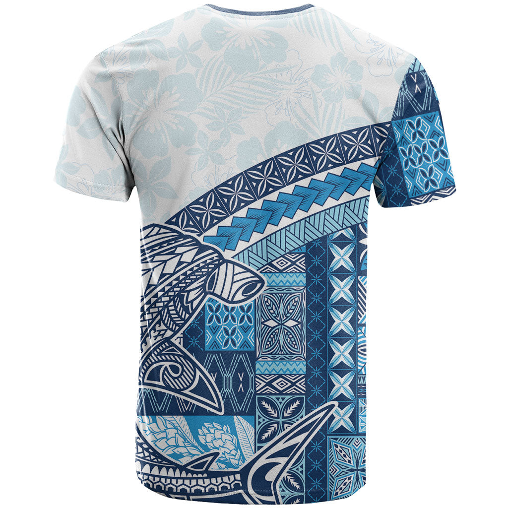Samoa Mamanu Siapo Royal Blue T Shirt Tatau Malie