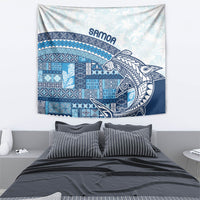 Samoa Mamanu Siapo Royal Blue Tapestry Tatau Malie