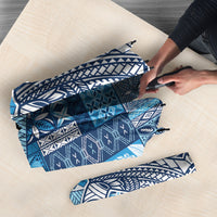 Samoa Mamanu Siapo Royal Blue Umbrella Tatau Malie