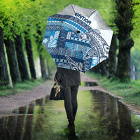 Samoa Mamanu Siapo Royal Blue Umbrella Tatau Malie