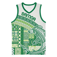 Samoa Mamanu Siapo Forest Green Basketball Jersey Tatau Malie