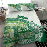 Samoa Mamanu Siapo Forest Green Bedding Set Tatau Malie
