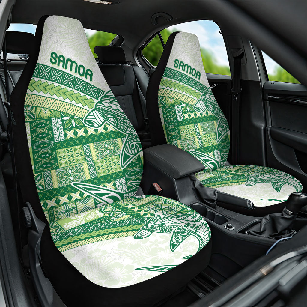 Samoa Mamanu Siapo Forest Green Car Seat Cover Tatau Malie