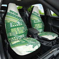 Samoa Mamanu Siapo Forest Green Car Seat Cover Tatau Malie