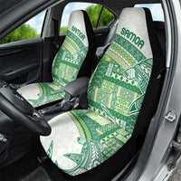 Samoa Mamanu Siapo Forest Green Car Seat Cover Tatau Malie