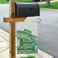 Samoa Mamanu Siapo Forest Green Garden Flag Tatau Malie