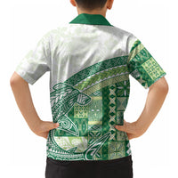 Samoa Mamanu Siapo Forest Green Hawaiian Shirt Tatau Malie