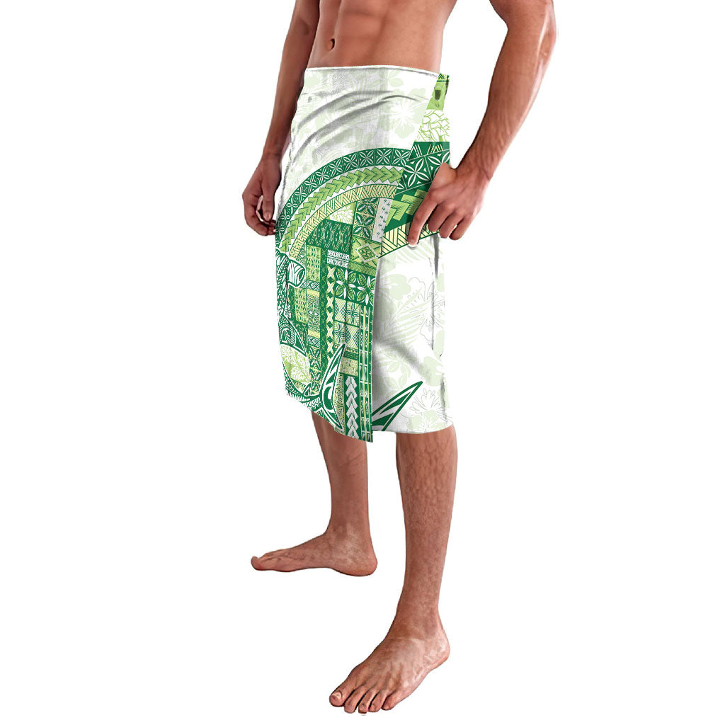Samoa Mamanu Siapo Forest Green Lavalava Tatau Malie