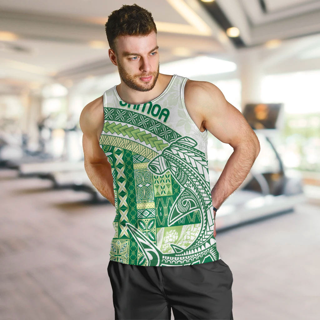 Samoa Mamanu Siapo Forest Green Men Tank Top Tatau Malie