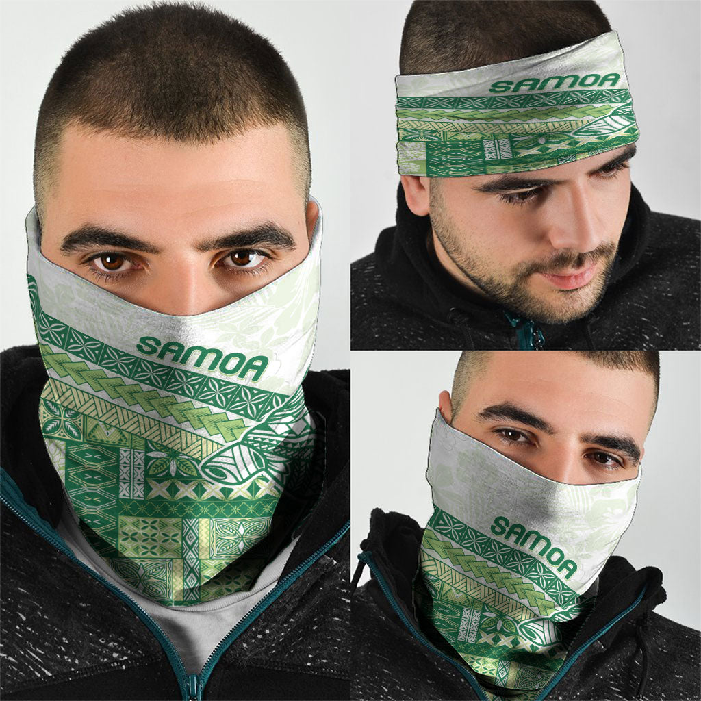 Samoa Mamanu Siapo Forest Green Neck Gaiter Tatau Malie