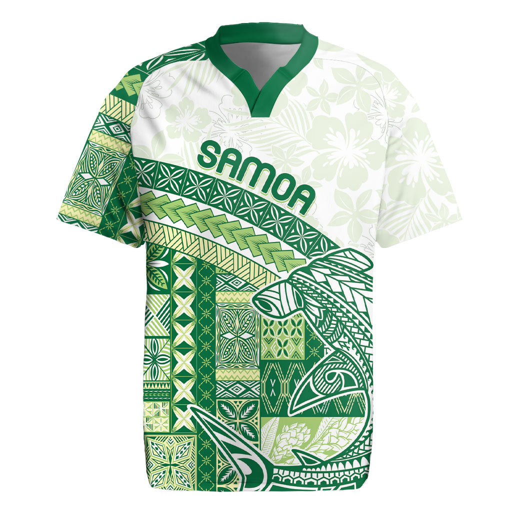 Samoa Mamanu Siapo Forest Green Rugby Jersey Tatau Malie