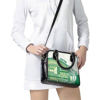 Samoa Mamanu Siapo Forest Green Shoulder Handbag Tatau Malie