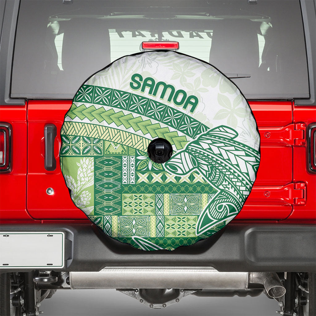 Samoa Mamanu Siapo Forest Green Spare Tire Cover Tatau Malie