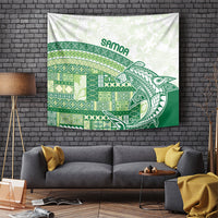 Samoa Mamanu Siapo Forest Green Tapestry Tatau Malie