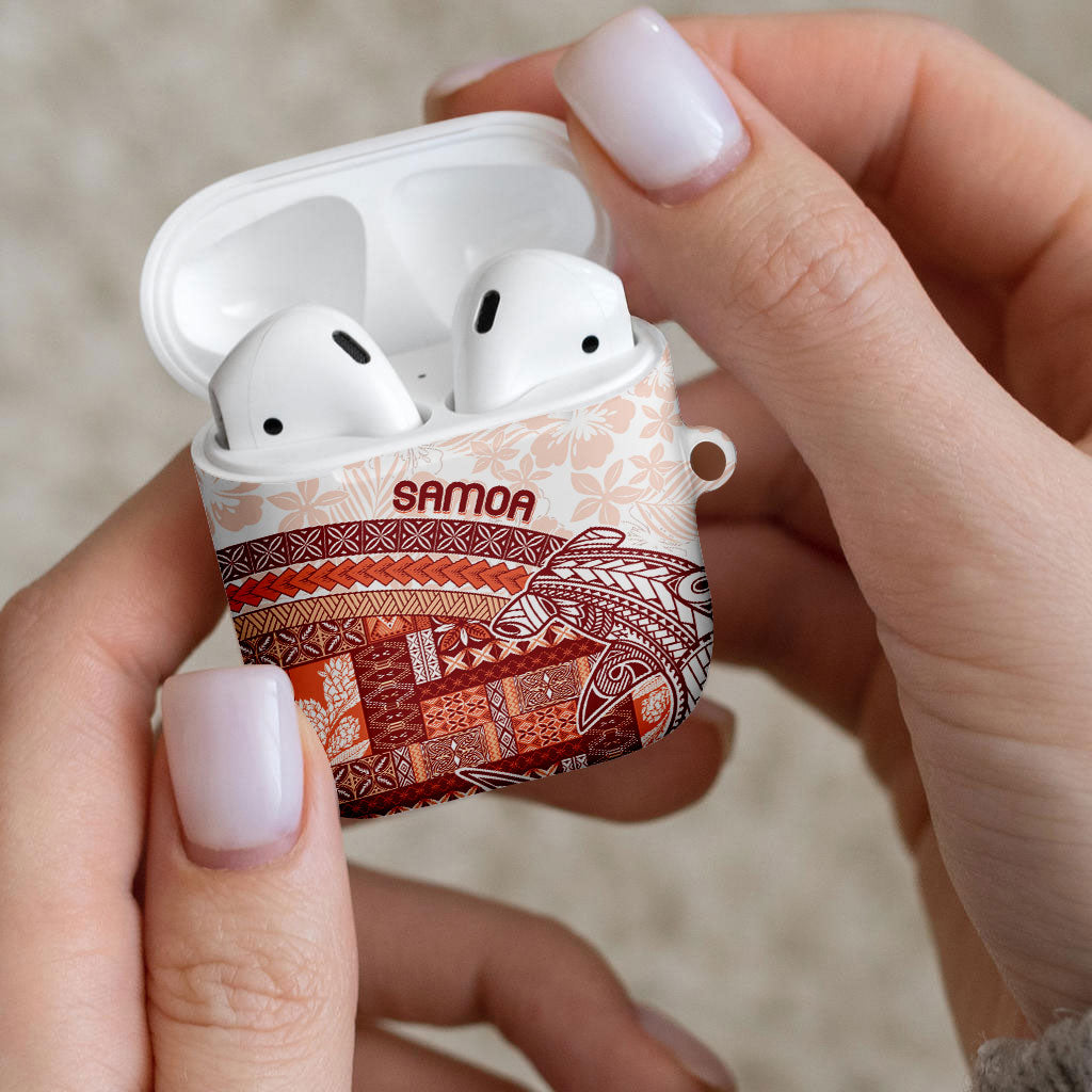 Samoa Mamanu Siapo Crimson AirPods Case Tatau Malie