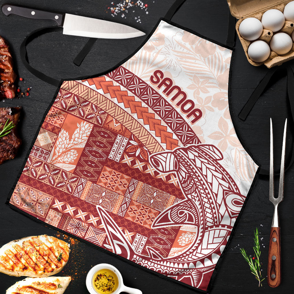 Samoa Mamanu Siapo Crimson Apron Tatau Malie