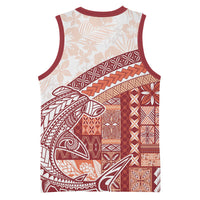 Samoa Mamanu Siapo Crimson Basketball Jersey Tatau Malie