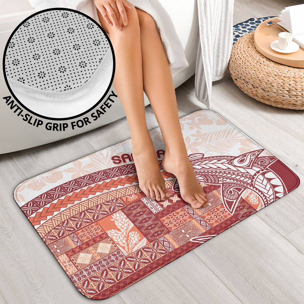 Samoa Mamanu Siapo Crimson Bathroom Set Tatau Malie