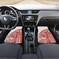 Samoa Mamanu Siapo Crimson Car Mats Tatau Malie