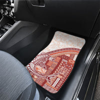 Samoa Mamanu Siapo Crimson Car Mats Tatau Malie