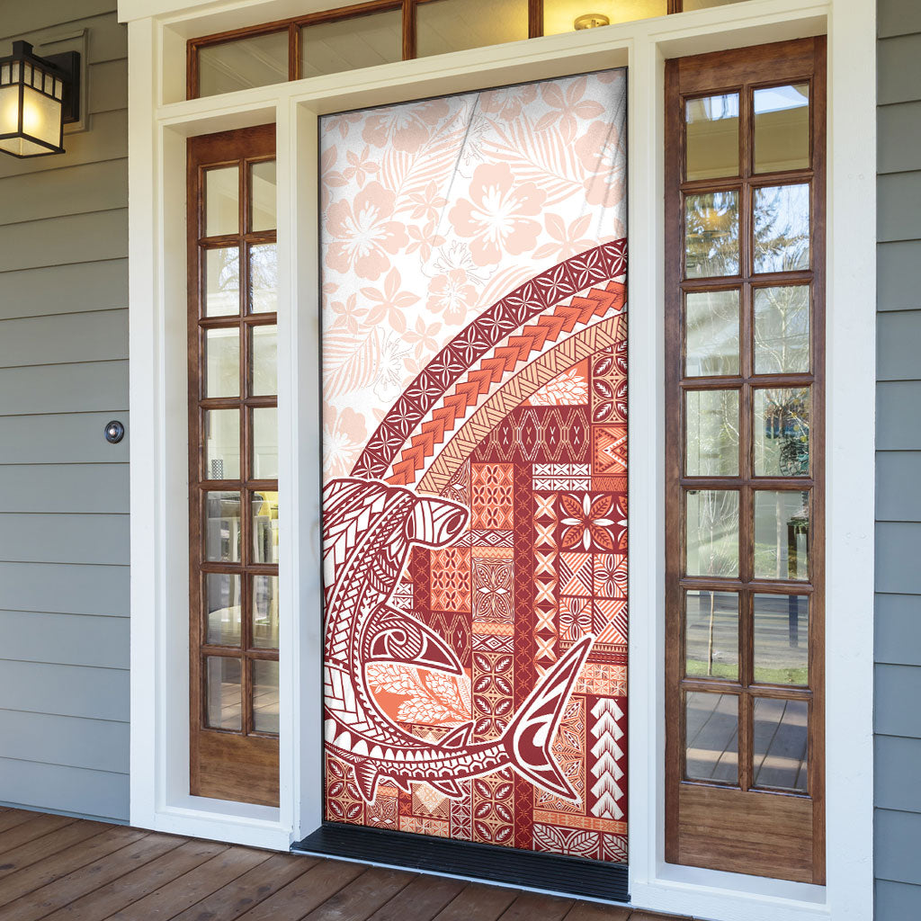 Samoa Mamanu Siapo Crimson Door Cover Tatau Malie