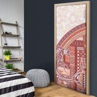 Samoa Mamanu Siapo Crimson Door Cover Tatau Malie