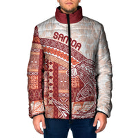 Samoa Mamanu Siapo Crimson Padded Jacket Tatau Malie