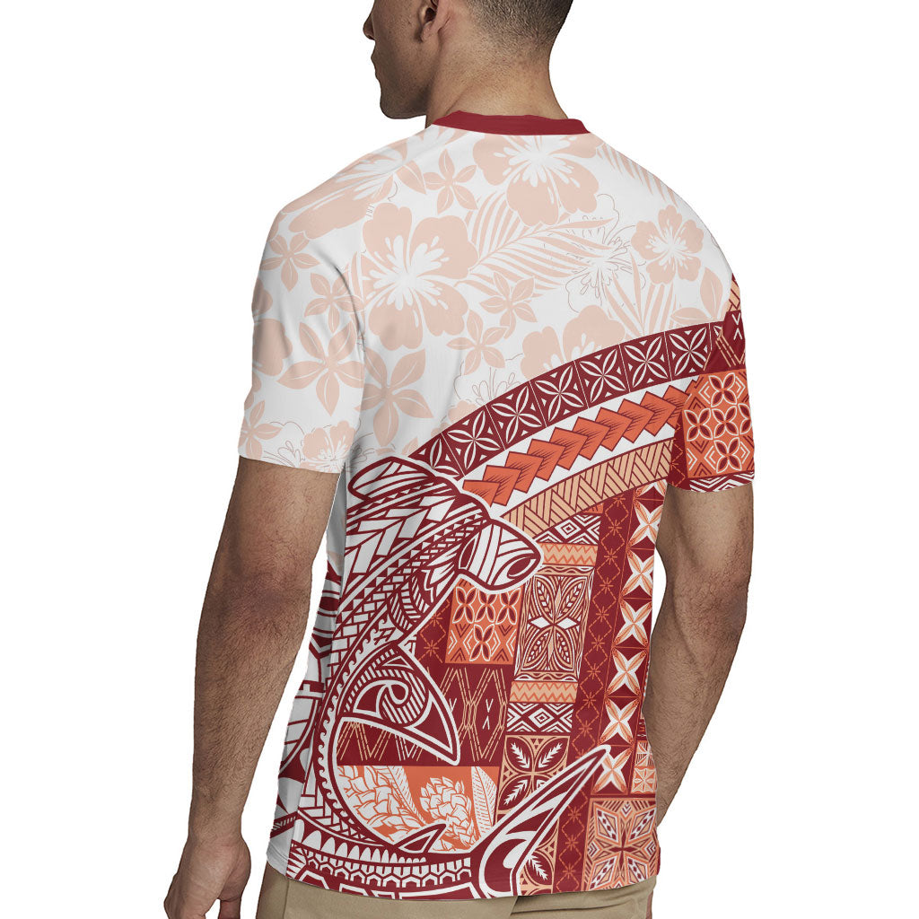 Samoa Mamanu Siapo Crimson Rugby Jersey Tatau Malie