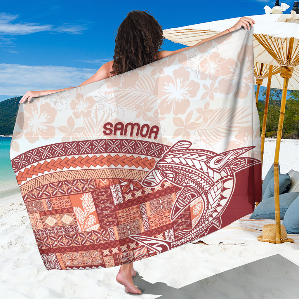 Samoa Mamanu Siapo Crimson Sarong Tatau Malie
