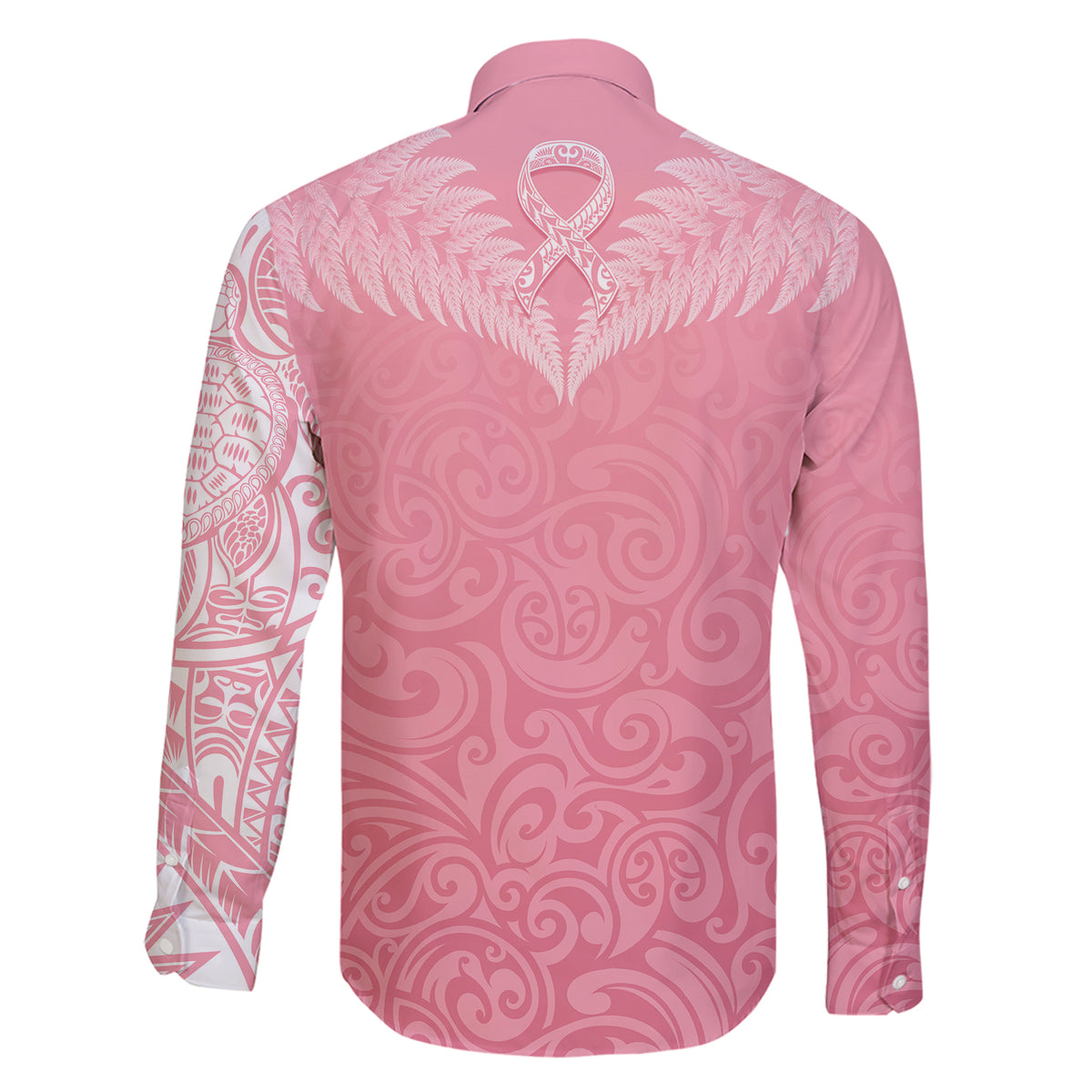 personalised-new-zealand-family-matching-short-sleeve-bodycon-dress-and-hawaiian-shirt-pink-ribbon-tattoo-mix-silver-fern