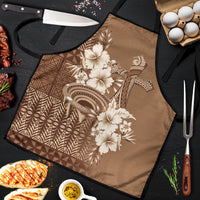 Tonga Ngatu Kupesi Brown Tapa Apron Koe Otua Mo Tonga Ko Hoku Tofia LT7 Mocha - Polynesian Pride