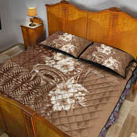 Tonga Ngatu Kupesi Brown Tapa Quilt Bed Set Koe Otua Mo Tonga Ko Hoku Tofia LT7 - Polynesian Pride