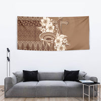 Tonga Ngatu Kupesi Brown Tapa Tapestry Koe Otua Mo Tonga Ko Hoku Tofia LT7 - Polynesian Pride