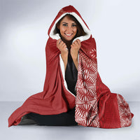 Tonga Ngatu Kupesi Royal Red Hooded Blanket Koe Otua Mo Tonga Ko Hoku Tofia LT7 - Polynesian Pride