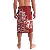 Tonga Ngatu Kupesi Royal Red Lavalava Koe Otua Mo Tonga Ko Hoku Tofia LT7 - Polynesian Pride
