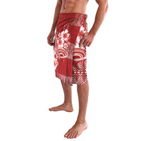 Tonga Ngatu Kupesi Royal Red Lavalava Koe Otua Mo Tonga Ko Hoku Tofia LT7 - Polynesian Pride