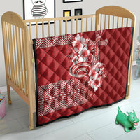 Tonga Ngatu Kupesi Royal Red Quilt Koe Otua Mo Tonga Ko Hoku Tofia LT7 - Polynesian Pride