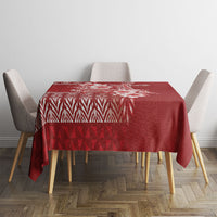 Tonga Ngatu Kupesi Royal Red Tablecloth Koe Otua Mo Tonga Ko Hoku Tofia LT7 - Polynesian Pride