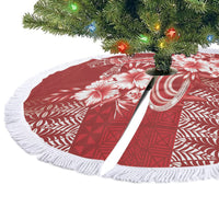 Tonga Ngatu Kupesi Royal Red Tree Skirt Koe Otua Mo Tonga Ko Hoku Tofia LT7 - Polynesian Pride