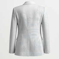 Tonga Ngatu Kupesi White Sunday Fakame Blazer Koe Otua Mo Tonga Ko Hoku Tofia LT7 - Polynesian Pride