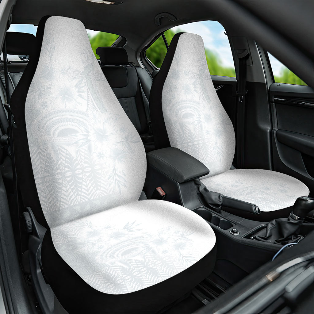 Tonga Ngatu Kupesi White Sunday Fakame Car Seat Cover Koe Otua Mo Tonga Ko Hoku Tofia