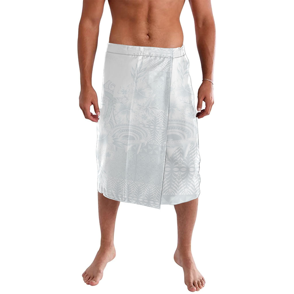 Tonga Ngatu Kupesi White Sunday Fakame Lavalava Koe Otua Mo Tonga Ko Hoku Tofia LT7 White - Polynesian Pride