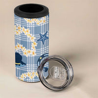 Aloha Hawaii Paniolo Jeans Palaka 4 in 1 Can Cooler Tumbler Coastal Rodeo - Polynesian Pride