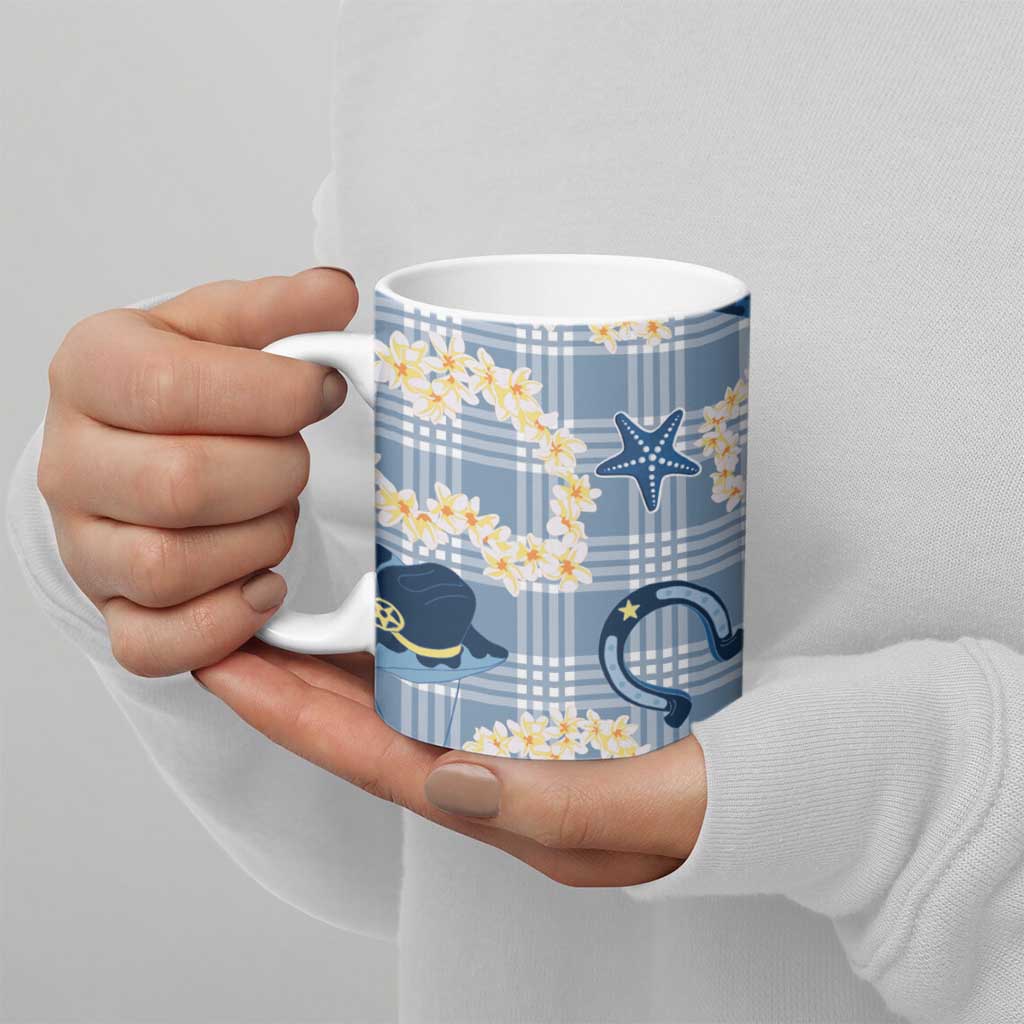 Aloha Hawaii Paniolo Jeans Palaka Ceramic Mug Coastal Rodeo - Polynesian Pride