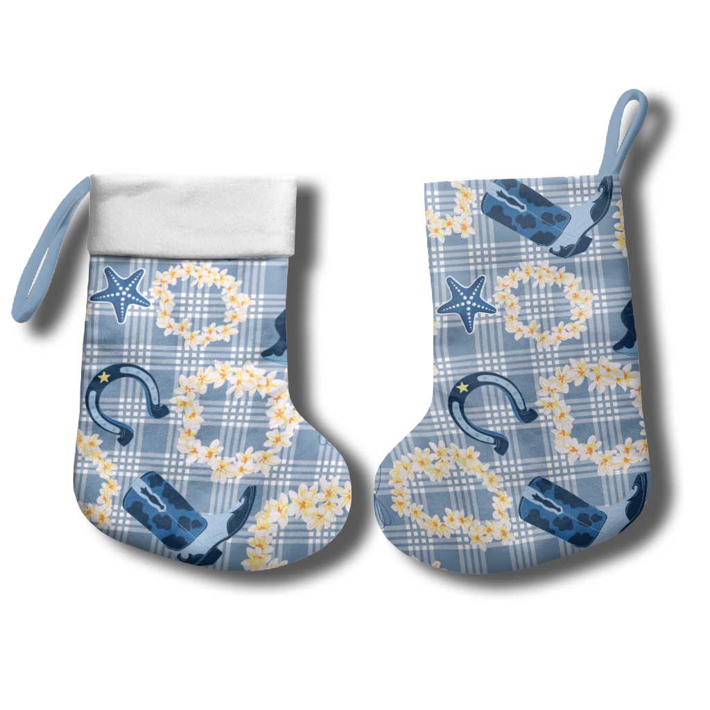 Aloha Hawaii Paniolo Jeans Palaka Christmas Stocking Coastal Rodeo - Polynesian Pride