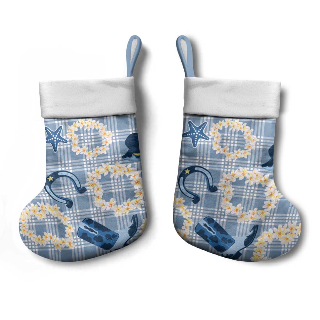 Aloha Hawaii Paniolo Jeans Palaka Christmas Stocking Coastal Rodeo - Polynesian Pride