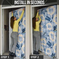 Aloha Hawaii Paniolo Jeans Palaka Door Cover Coastal Rodeo - Polynesian Pride