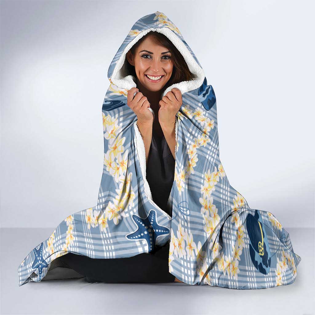 Aloha Hawaii Paniolo Jeans Palaka Hooded Blanket Coastal Rodeo - Polynesian Pride