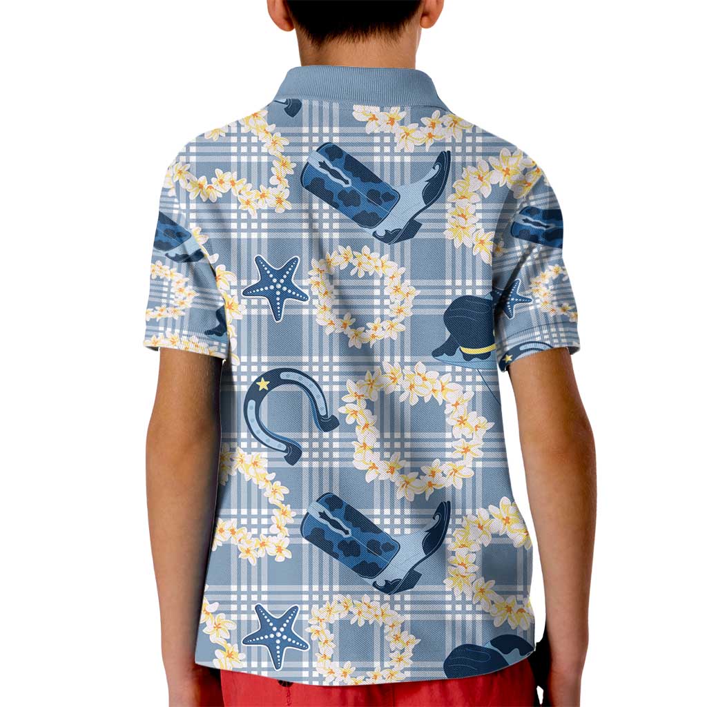 Aloha Hawaii Paniolo Jeans Palaka Kid Polo Shirt Coastal Rodeo - Polynesian Pride