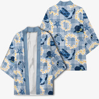 Aloha Hawaii Paniolo Jeans Palaka Kimono Coastal Rodeo - Polynesian Pride